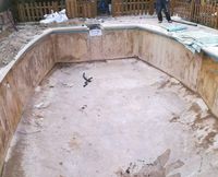 PISCINA DE POLIESTER ANTES....